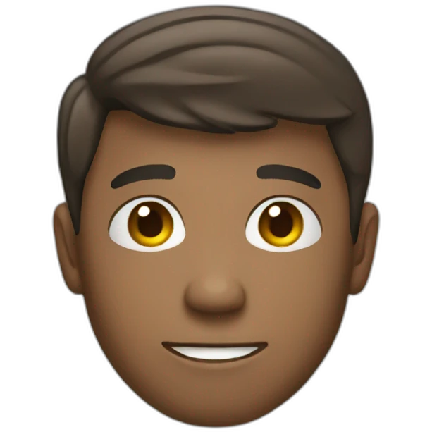 young guy with his phone texting emoji