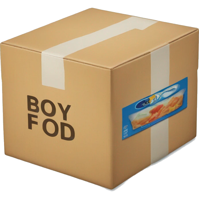 A box of frozen food emoji