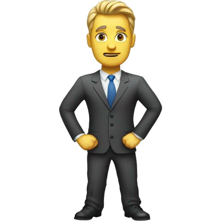 BUSINESSMAN SHOWING THUMBS DOWN emoji
