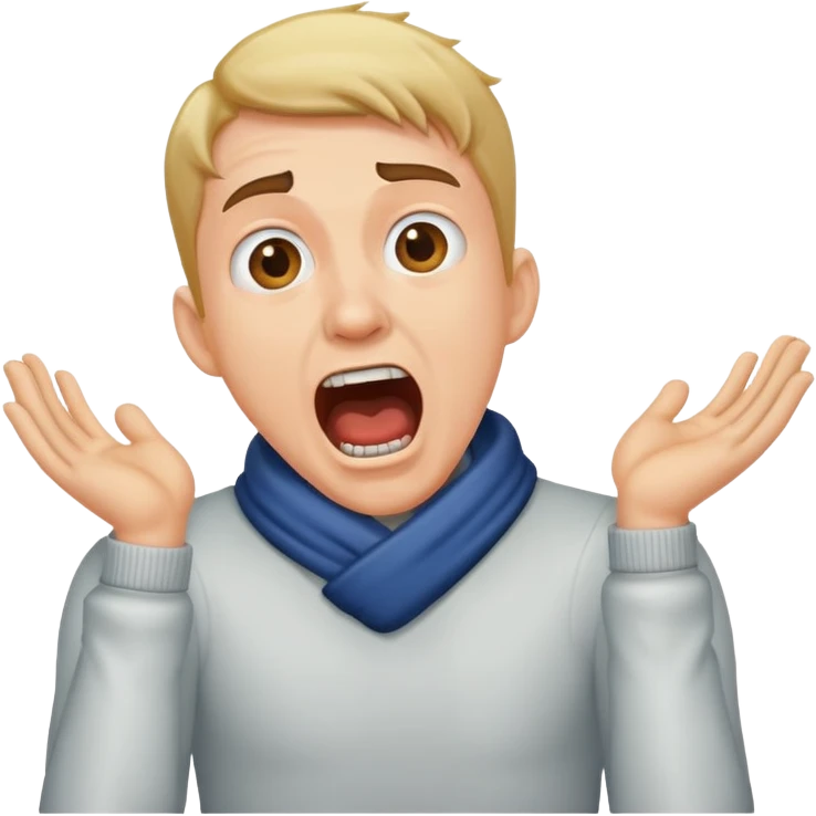 guy hands around neck screaming emoji