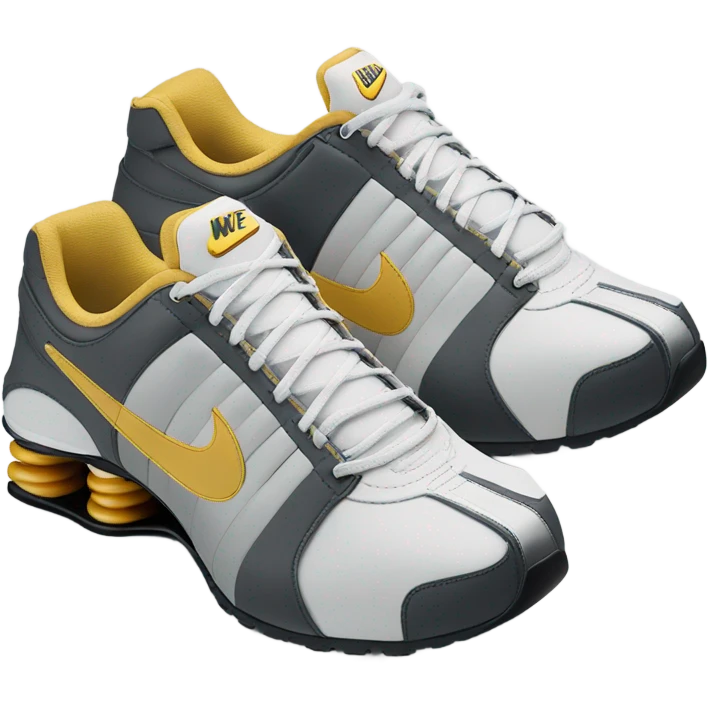 Nike shox combined with leather slide sandals emoji