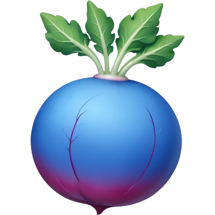 blue radish emoji