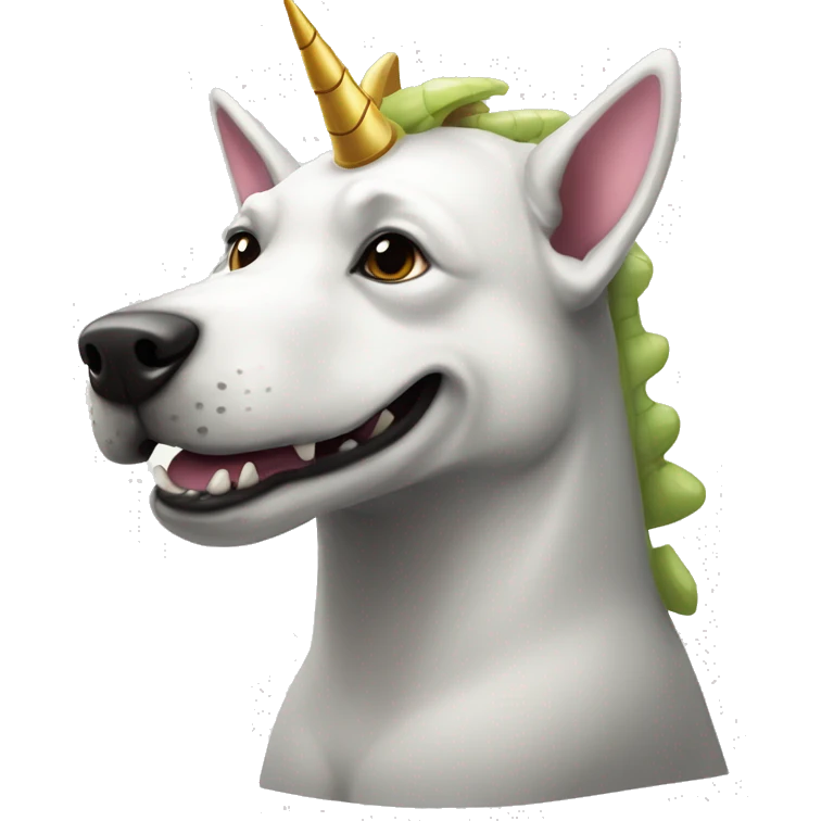 unicorn dog and crocodile hyrbid emoji