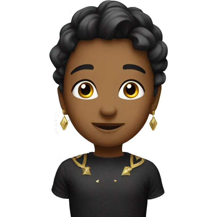 lux, black, shine emoji