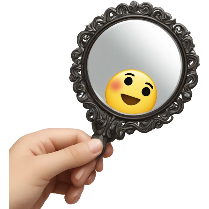 cute little mirror emoji