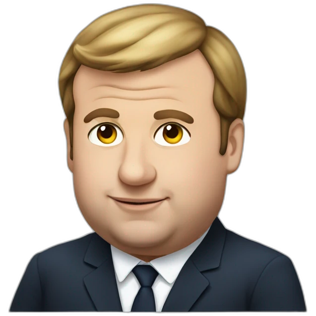 Obese Emmanuel Macron emoji