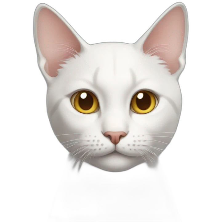 A cat that looks like maxwell emoji
