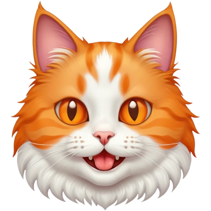 Cat with one tooth emoji