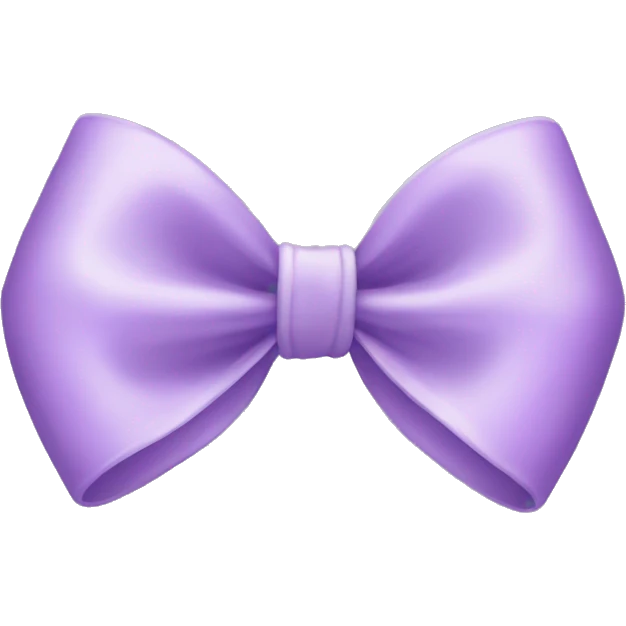 Lilac bow emoji