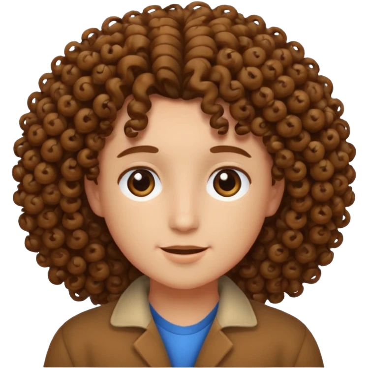 Curly hair emoji