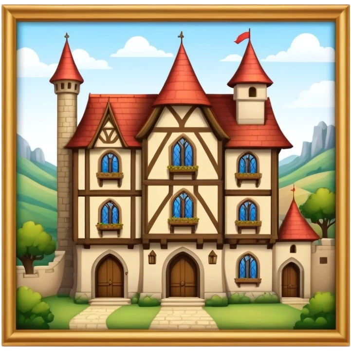luxury medieval house building emoji