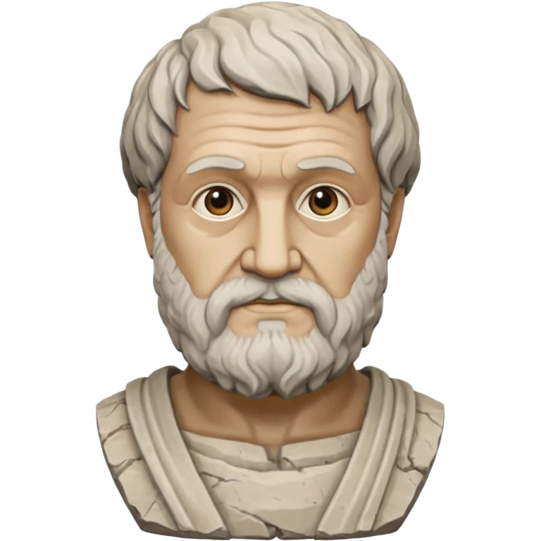 stone bust of Aristotle emoji