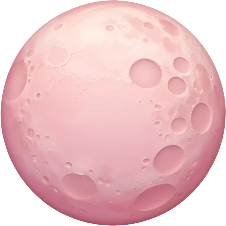 pastel pink moon emoji