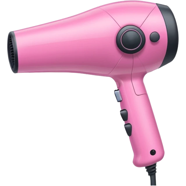 Pink hairdryer  emoji