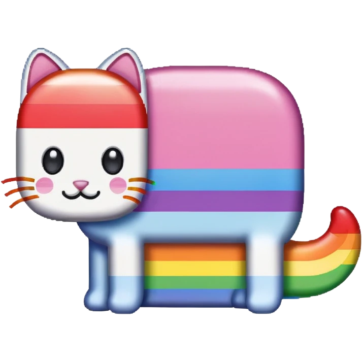 nyan cat pixelated emoji