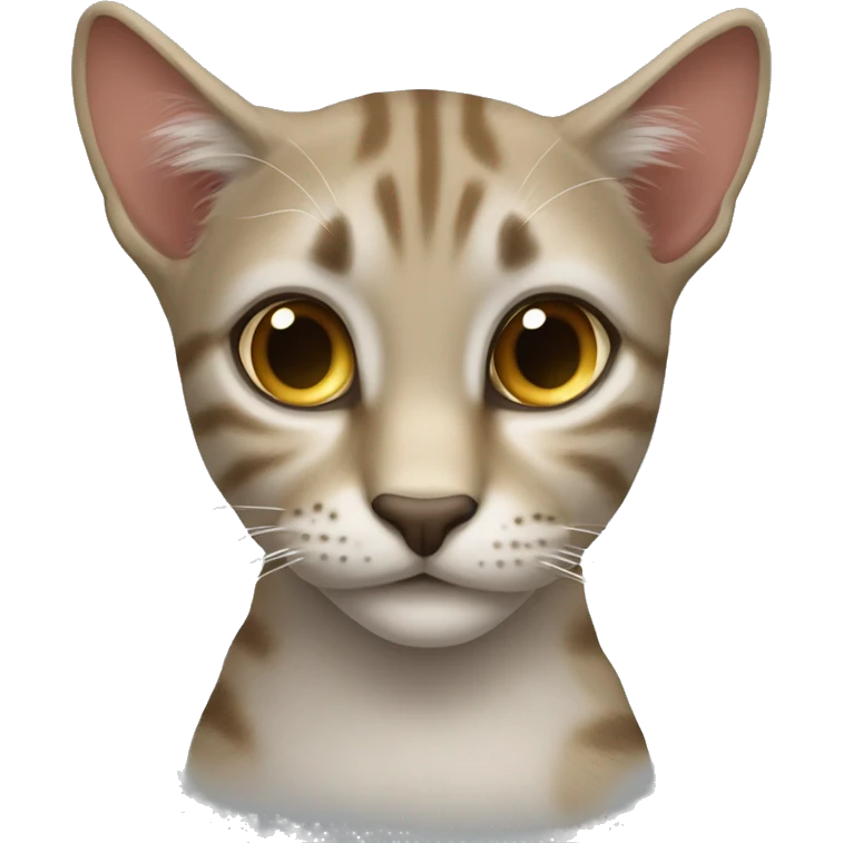 Кошка абиссинская хочет колбасу emoji