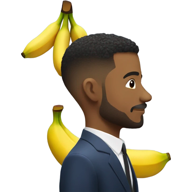 John low taper fade with big banana  emoji