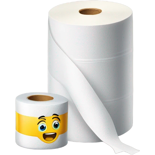 Lubricant and Toilet paper emoji
