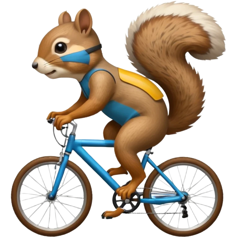 un écureuil cycliste emoji