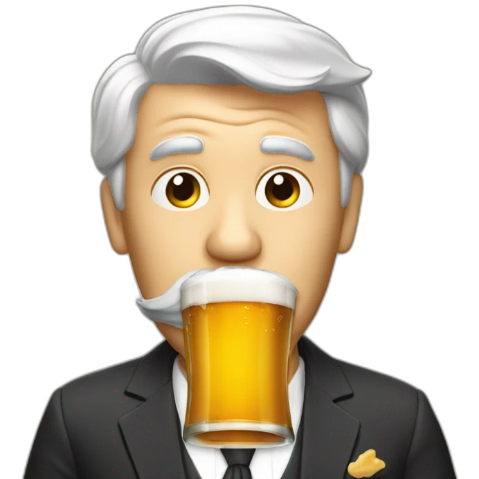 Donald tramp biere emoji
