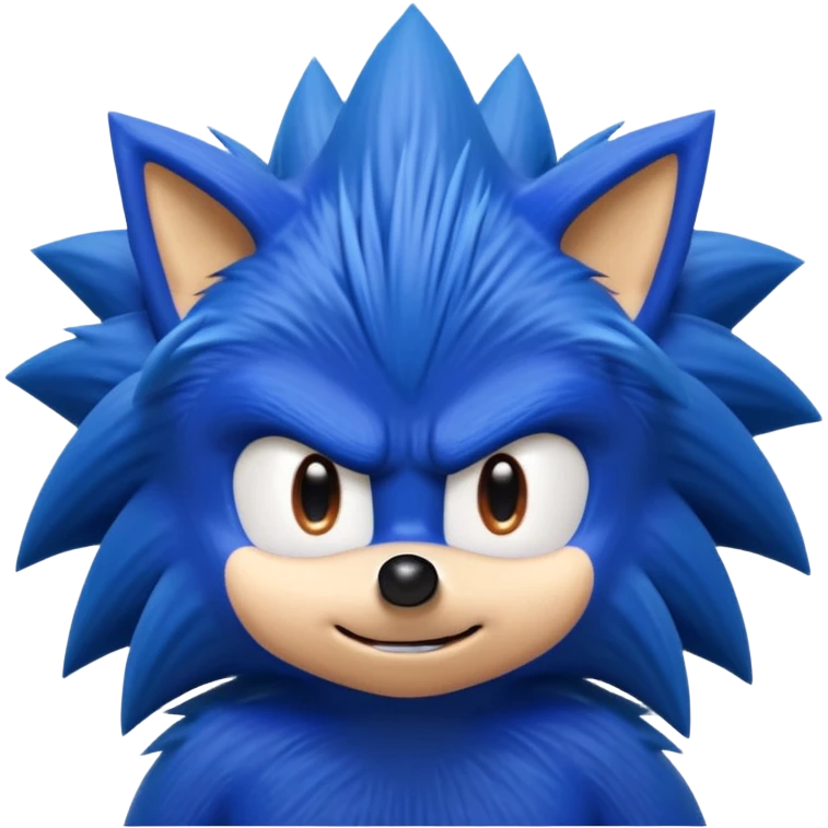 Sonic the hedgehof showing fuck you emoji