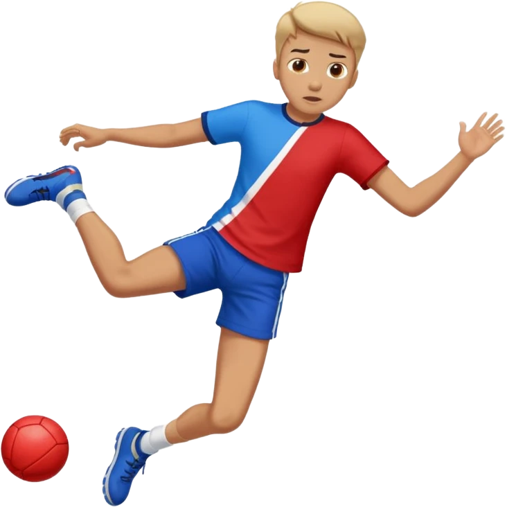 Boy getting dropped kicked emoji