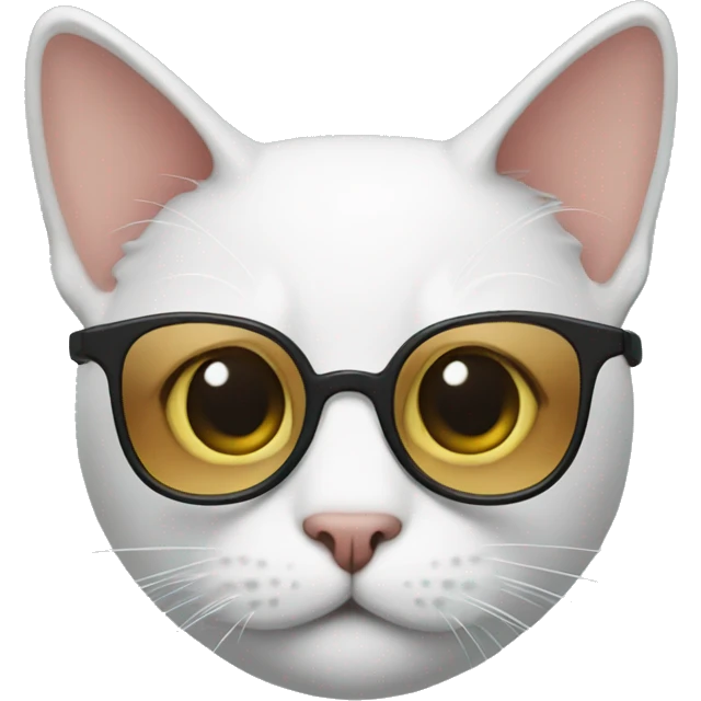 Cat with glasse emoji