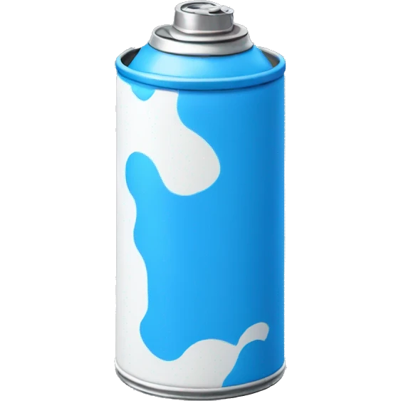 spray-can blue emoji