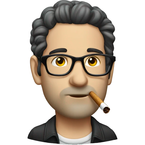 Jeff Goldbaum smoking emoji