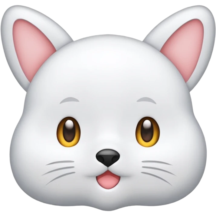 ふわふわした白い生き物 emoji