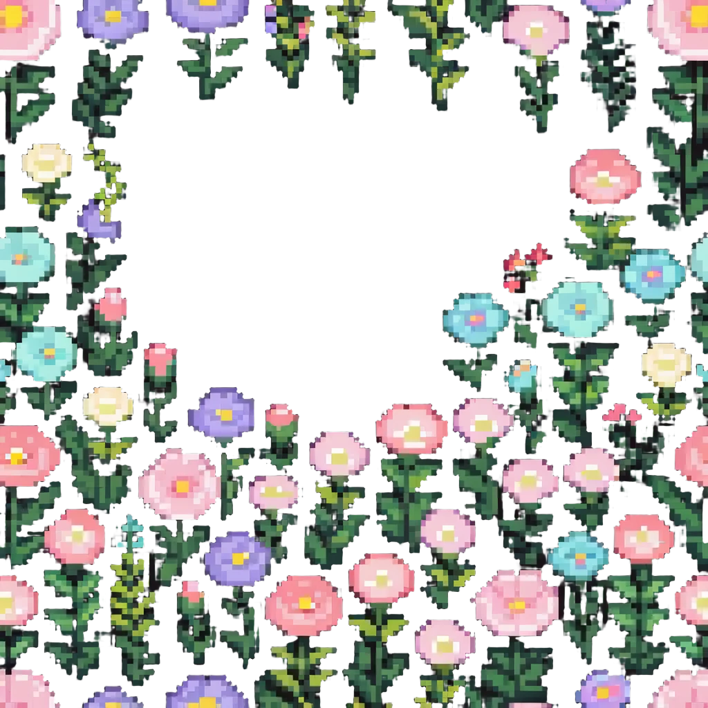 pastel flower garden emoji