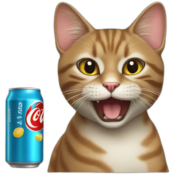 Coca-Cola cat emoji