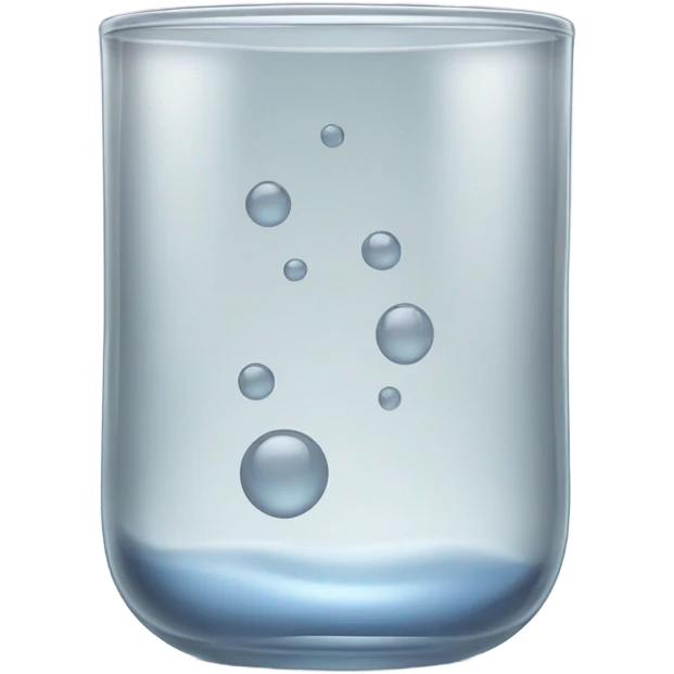 Glass is half full  emoji