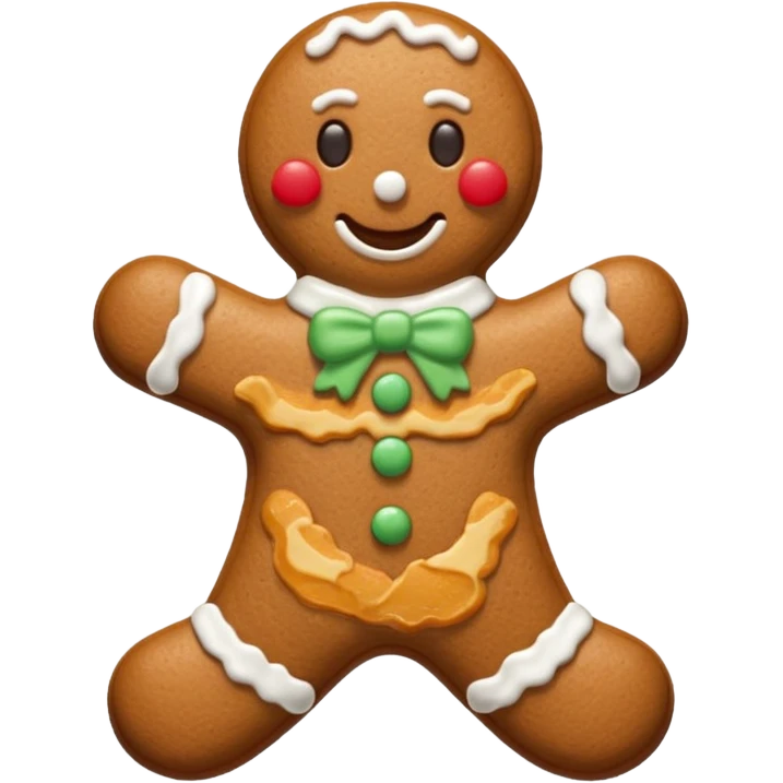 Gingerbread stylized emoji