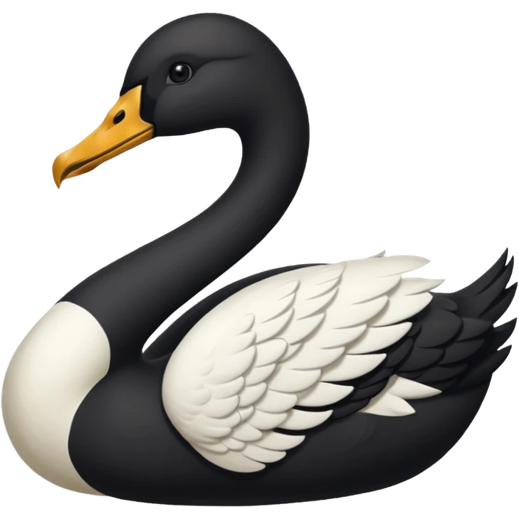 cisne negro🦢como este pero negro  emoji