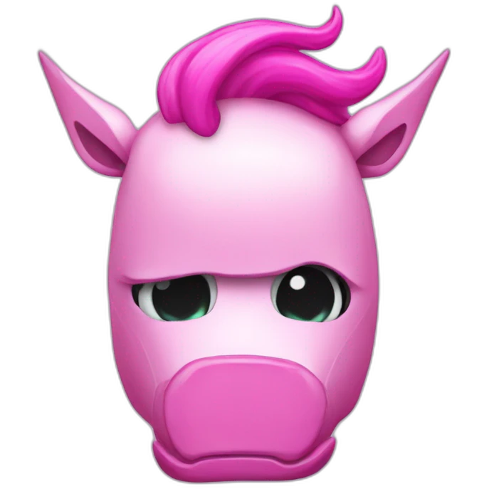 pink robot unicorn emoji