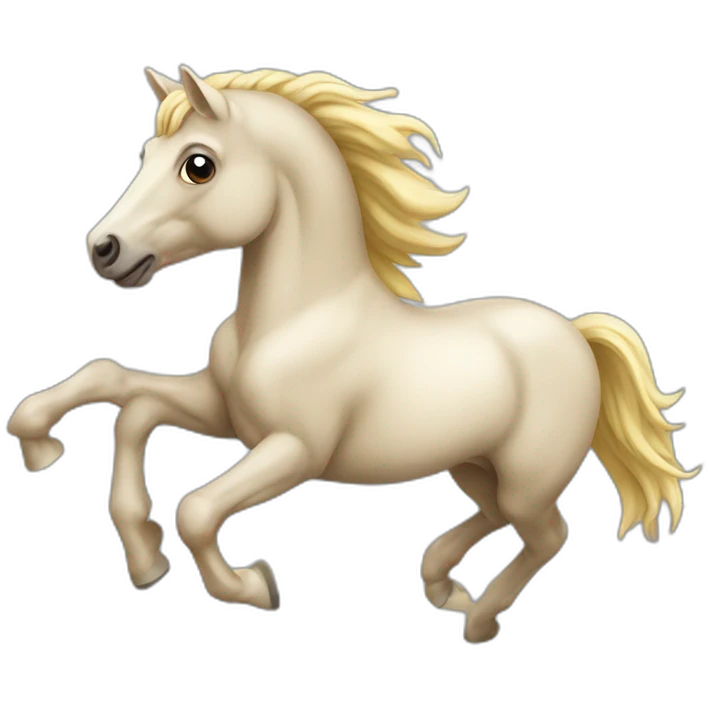 Cheval qui galope emoji