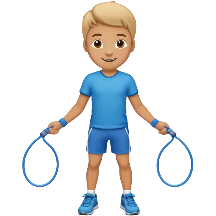 Boy with Skipping Rope pose emoji
