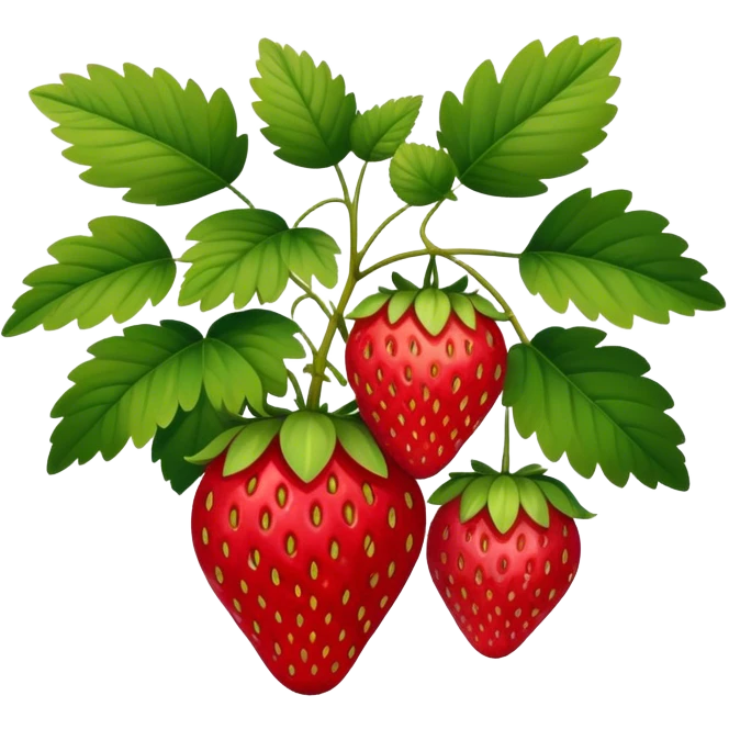 large strawberry bush  emoji