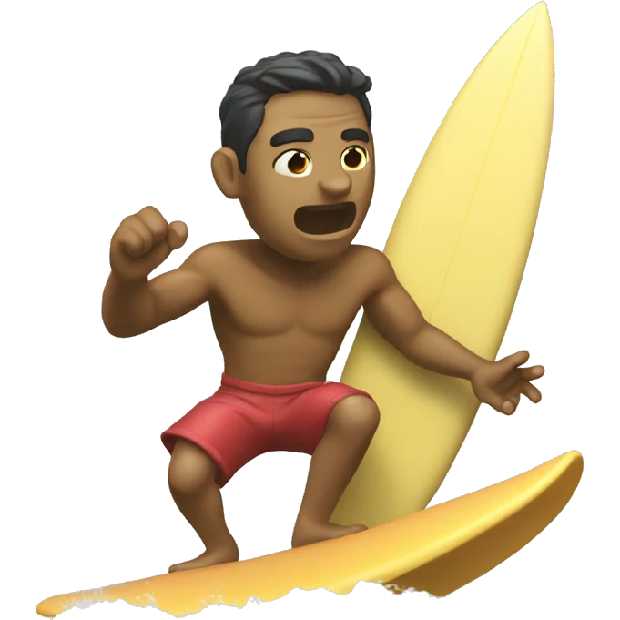 Magui surfing emoji