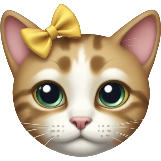 cat with bow emoji