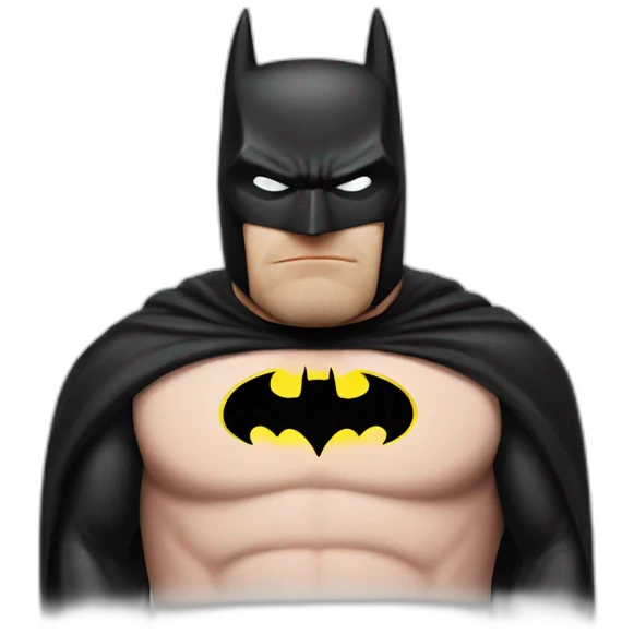 batman like pig emoji