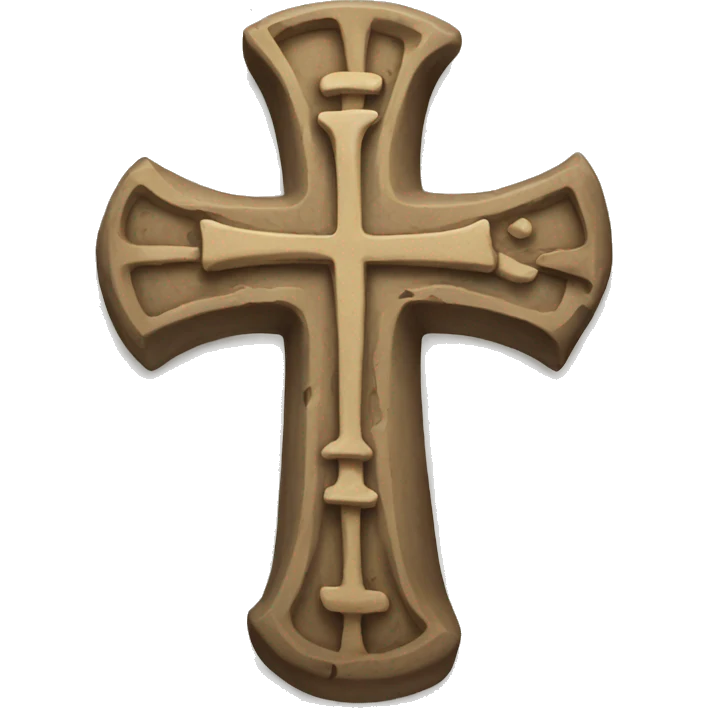 Cross from bones emoji