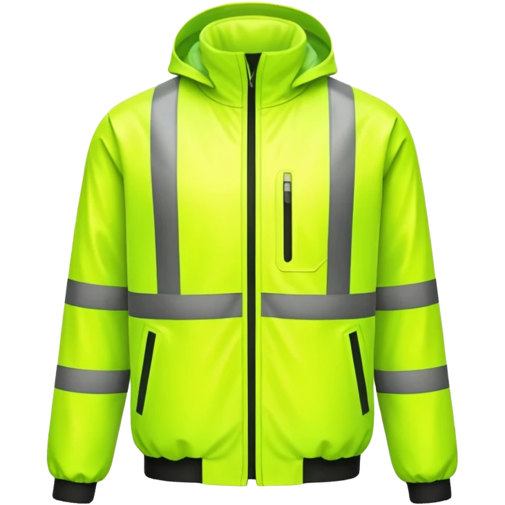 create a realistic emoji of a high-visibility jacket or reflection vest emoji