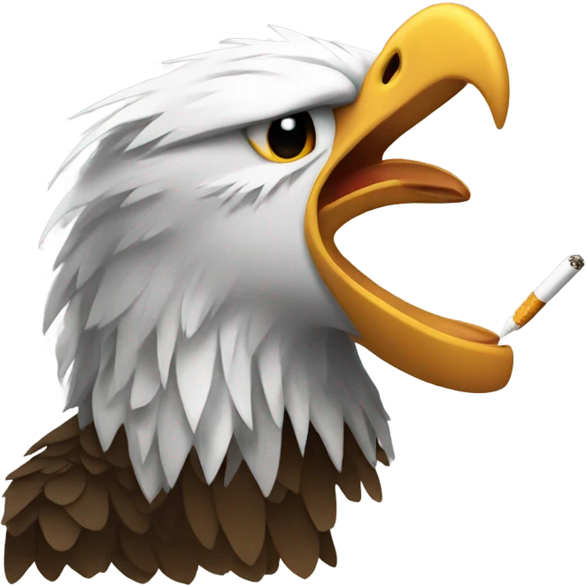 Eagle smoking emoji