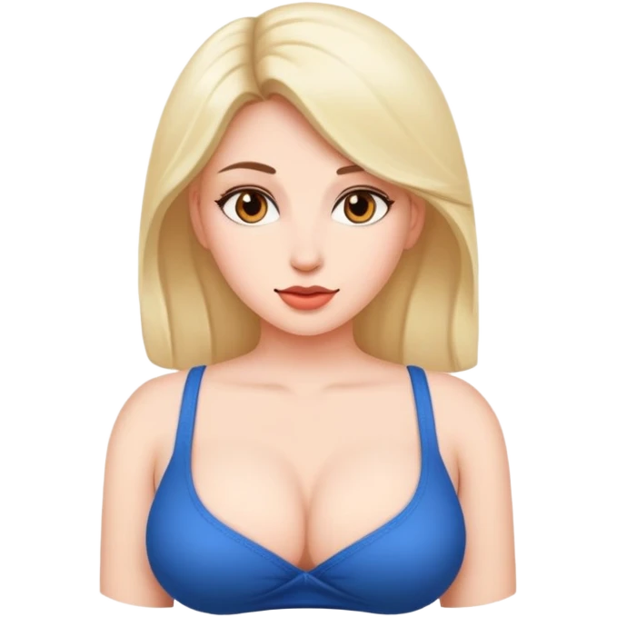 Woman with big tits emoji