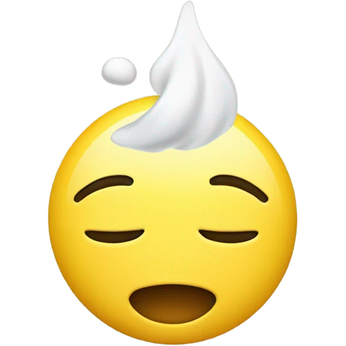 Yellow emoji smelling something good ￼ emoji