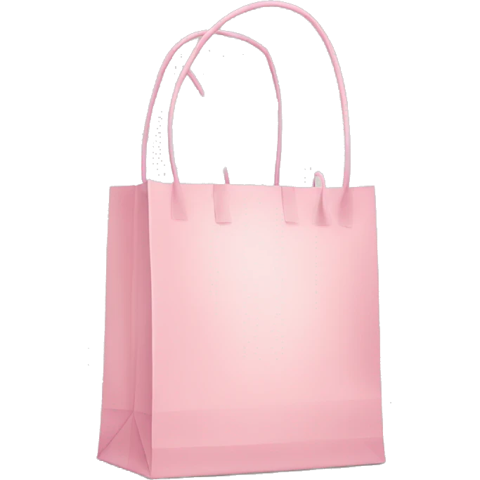Light pink shopping bag emoji