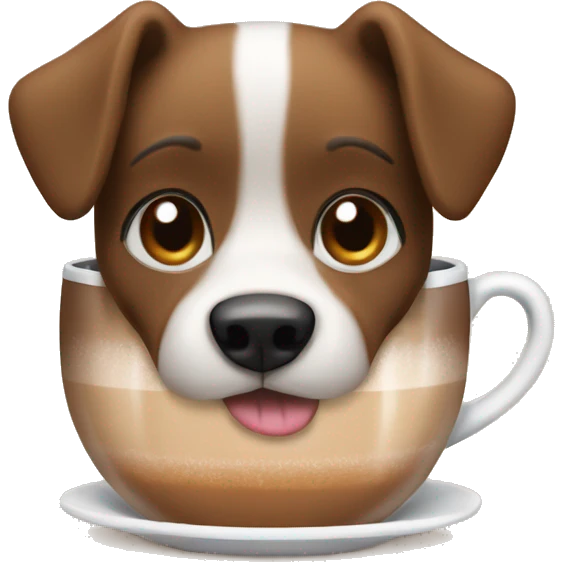Dog and hot coco emoji