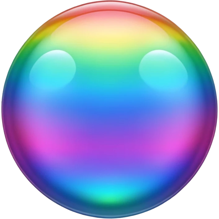 rainbow color round cells emoji